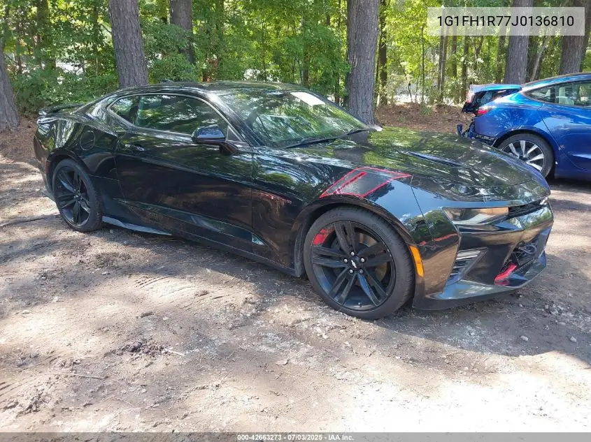 2018 Chevrolet Camaro 2Ss VIN: 1G1FH1R77J0136810 Lot: 42663273