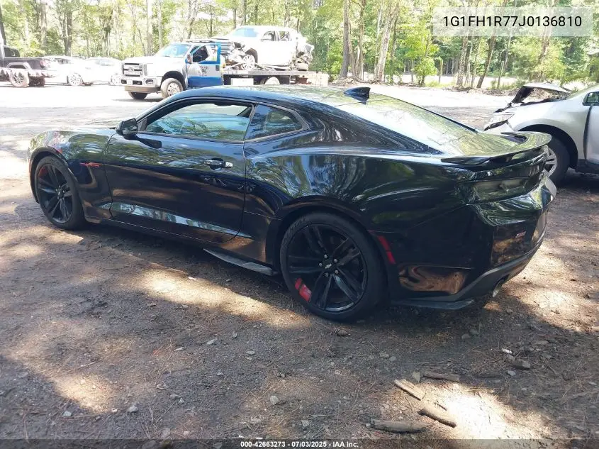 2018 Chevrolet Camaro 2Ss VIN: 1G1FH1R77J0136810 Lot: 42663273
