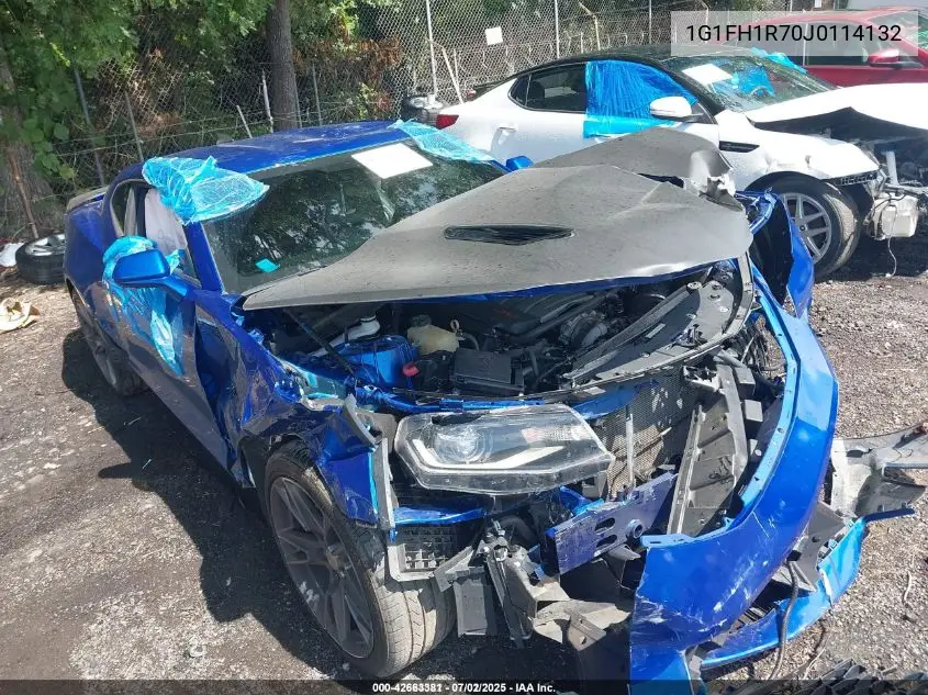 2018 Chevrolet Camaro 2Ss VIN: 1G1FH1R70J0114132 Lot: 42663381