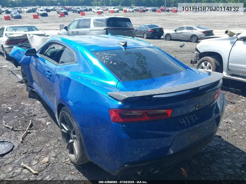2018 Chevrolet Camaro 2Ss VIN: 1G1FH1R70J0114132 Lot: 42663381
