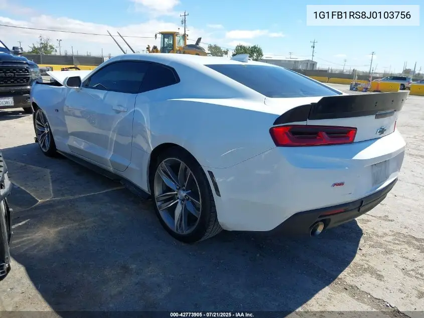 2018 Chevrolet Camaro 1Lt VIN: 1G1FB1RS8J0103756 Lot: 42773905