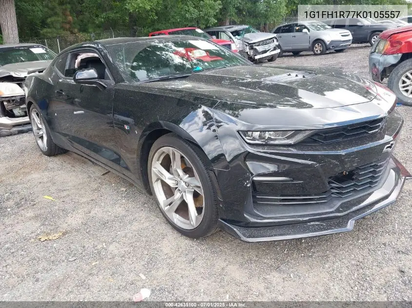 2019 Chevrolet Camaro 2Ss VIN: 1G1FH1R77K0105557 Lot: 42635100