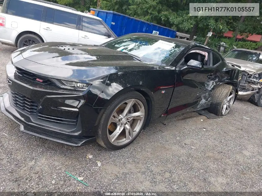 2019 Chevrolet Camaro 2Ss VIN: 1G1FH1R77K0105557 Lot: 42635100