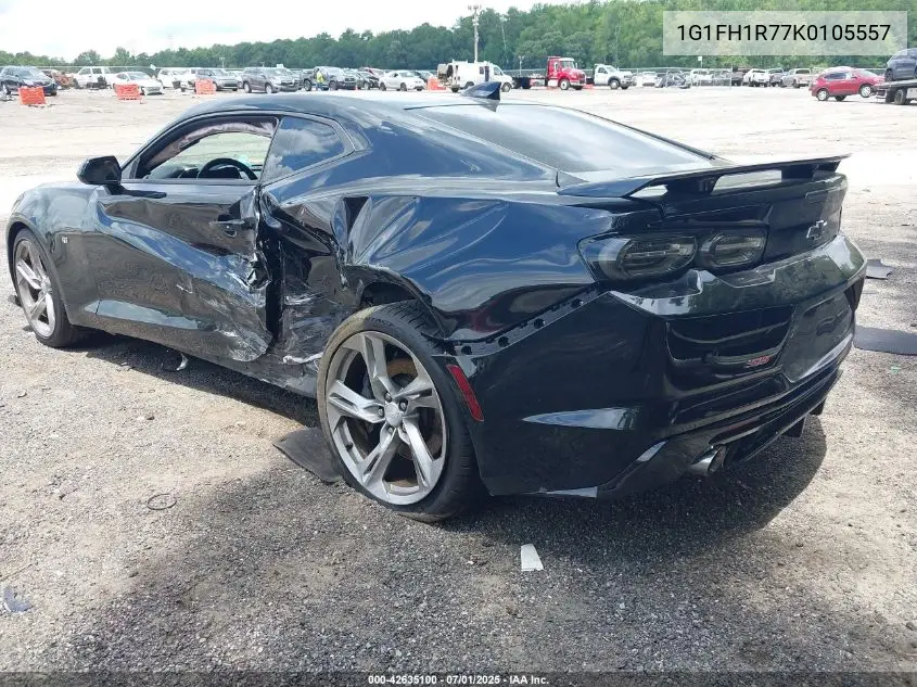 2019 Chevrolet Camaro 2Ss VIN: 1G1FH1R77K0105557 Lot: 42635100