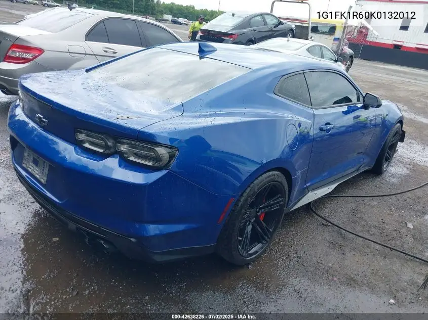 2019 Chevrolet Camaro Zl1 VIN: 1G1FK1R60K0132012 Lot: 42638226