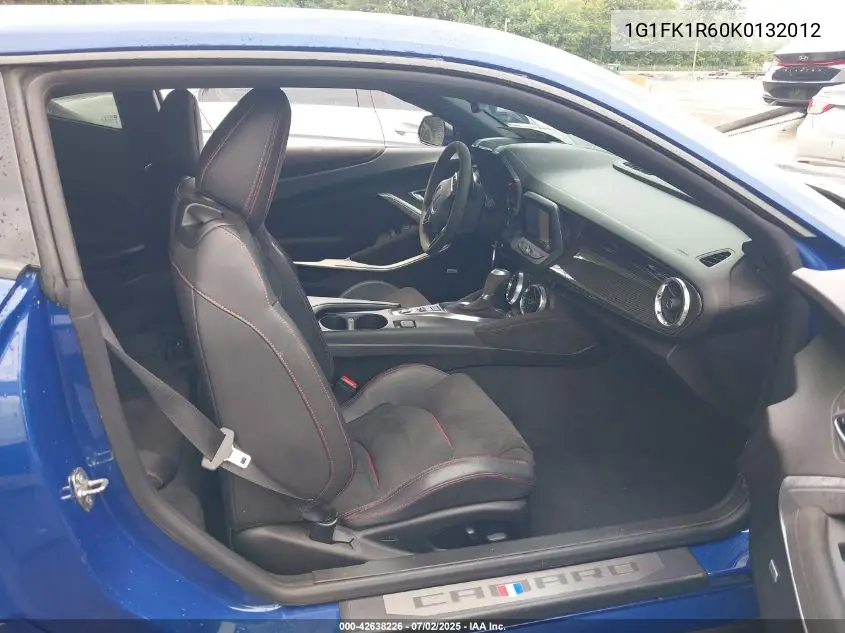 2019 Chevrolet Camaro Zl1 VIN: 1G1FK1R60K0132012 Lot: 42638226