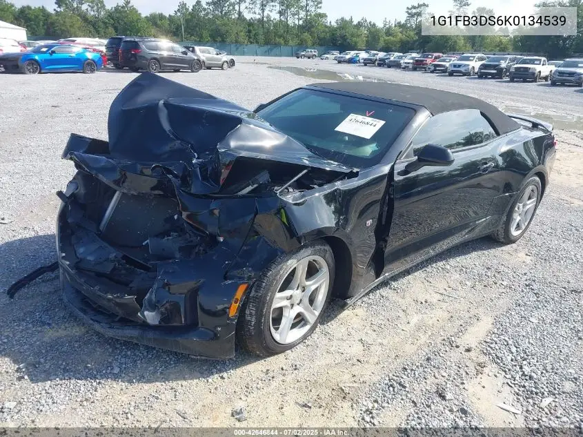 2019 Chevrolet Camaro 1Lt VIN: 1G1FB3DS6K0134539 Lot: 42646844