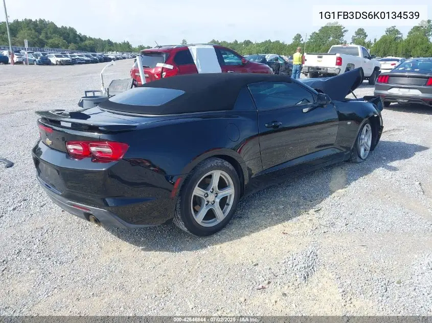 2019 Chevrolet Camaro 1Lt VIN: 1G1FB3DS6K0134539 Lot: 42646844