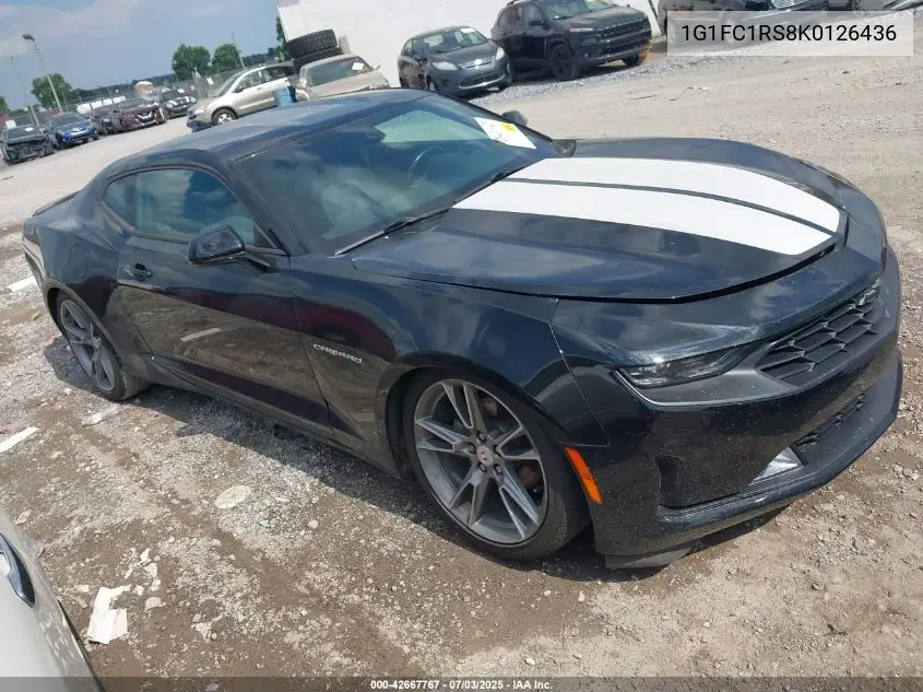 2019 Chevrolet Camaro 3Lt VIN: 1G1FC1RS8K0126436 Lot: 42667767
