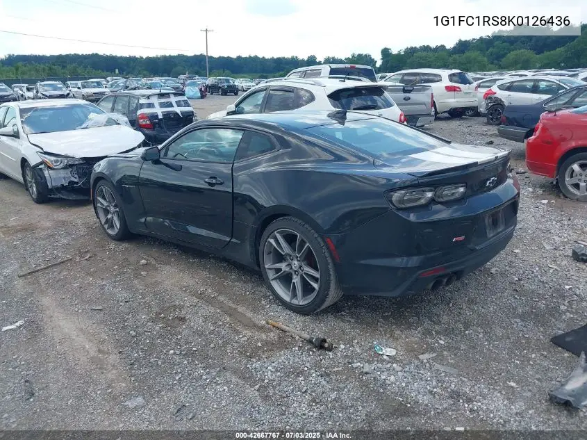 2019 Chevrolet Camaro 3Lt VIN: 1G1FC1RS8K0126436 Lot: 42667767