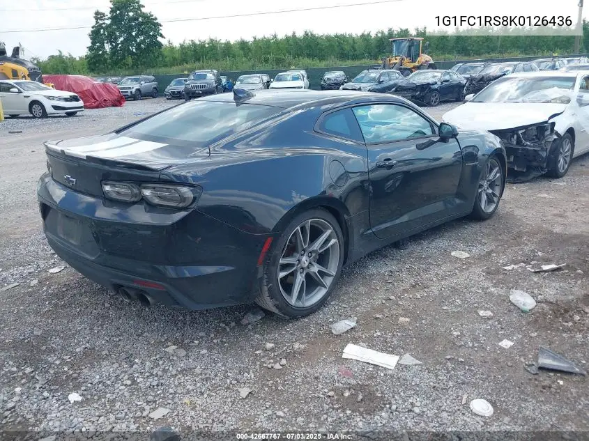 2019 Chevrolet Camaro 3Lt VIN: 1G1FC1RS8K0126436 Lot: 42667767
