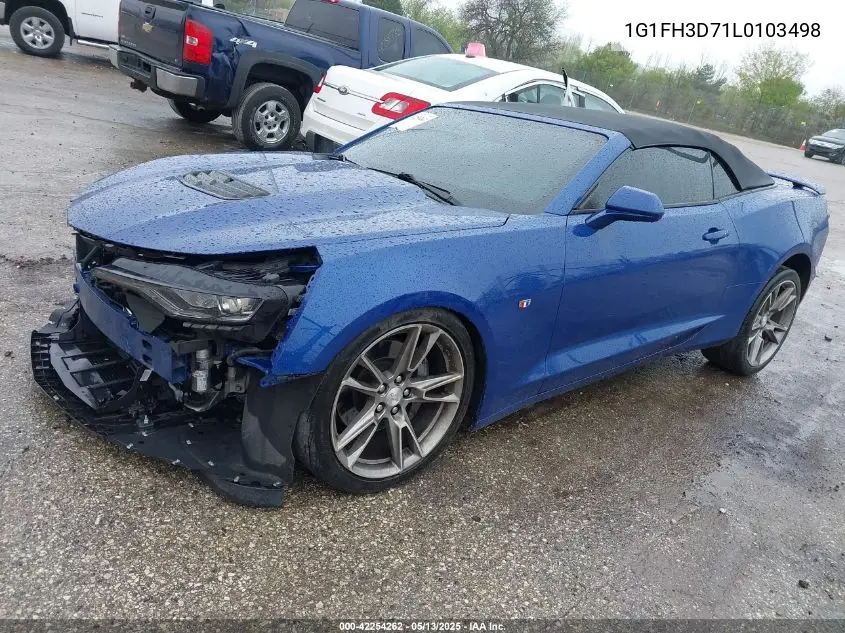2020 Chevrolet Camaro Rwd 2Ss VIN: 1G1FH3D71L0103498 Lot: 42254262
