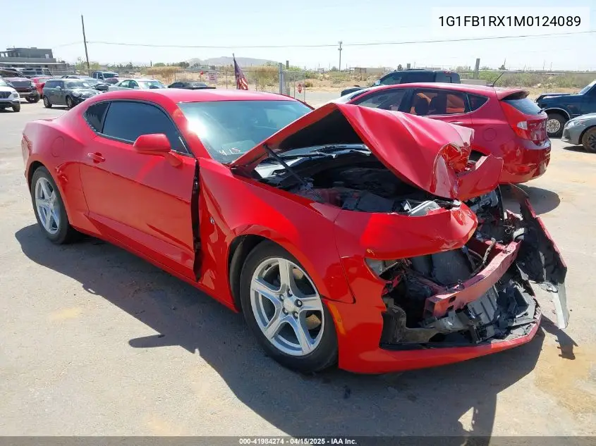 2021 Chevrolet Camaro Rwd 1Lt VIN: 1G1FB1RX1M0124089 Lot: 41984274