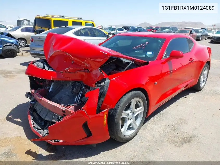 2021 Chevrolet Camaro Rwd 1Lt VIN: 1G1FB1RX1M0124089 Lot: 41984274