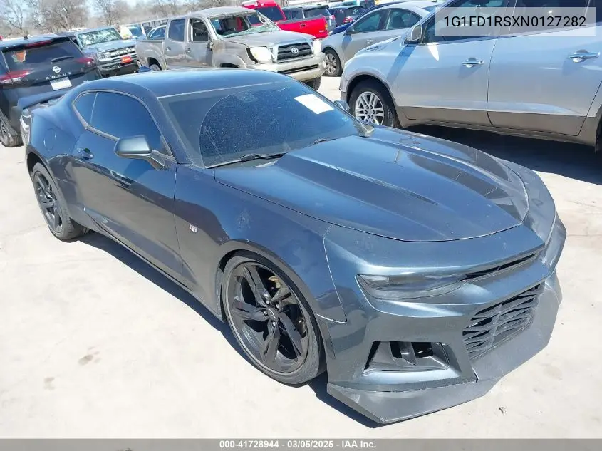 2022 Chevrolet Camaro Rwd 3Lt VIN: 1G1FD1RSXN0127282 Lot: 41728944