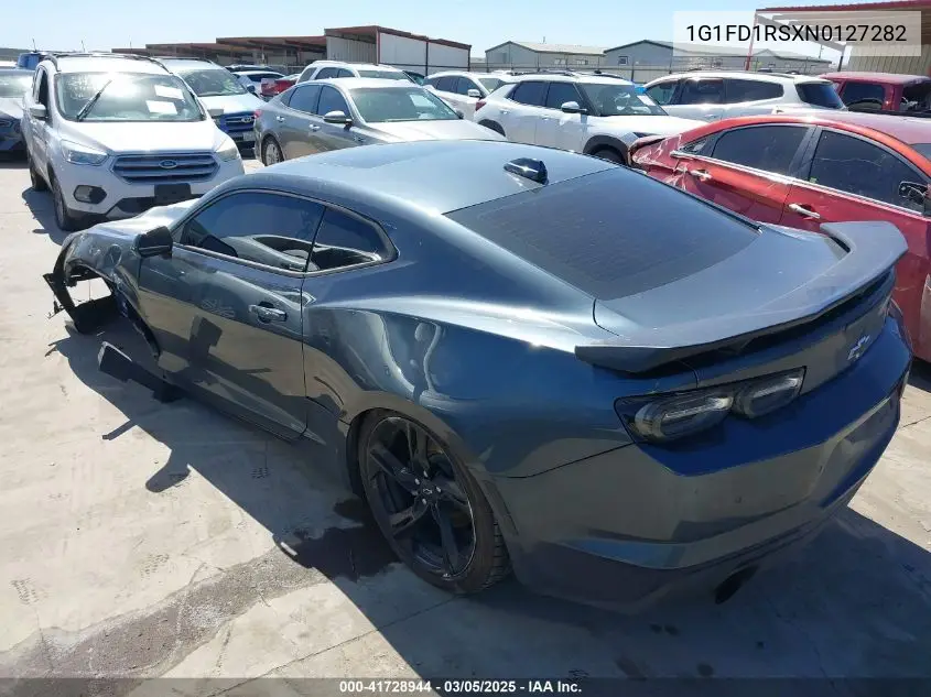 2022 Chevrolet Camaro Rwd 3Lt VIN: 1G1FD1RSXN0127282 Lot: 41728944