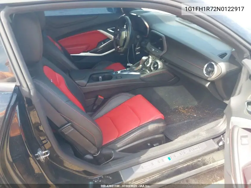 2022 Chevrolet Camaro Rwd 2Ss VIN: 1G1FH1R72N0122917 Lot: 42651158