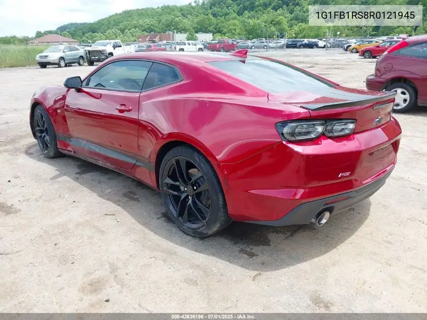 2024 Chevrolet Camaro Rwd 1Lt VIN: 1G1FB1RS8R0121945 Lot: 42636196