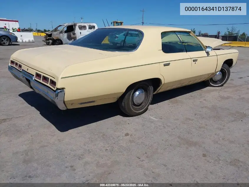 1971 Chevrolet Caprice VIN: 0000164341D137874 Lot: 42335075