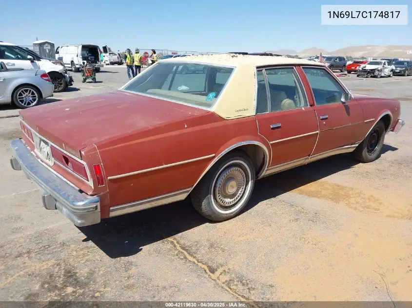 1977 Chevrolet Caprice VIN: 1N69L7C174817 Lot: 42119630