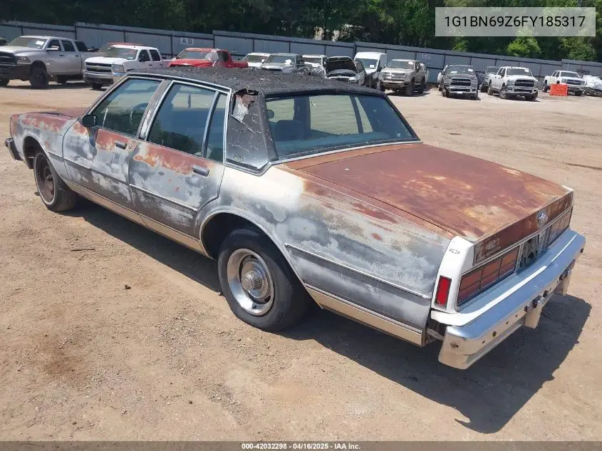 1985 Chevrolet Caprice Classic VIN: 1G1BN69Z6FY185317 Lot: 42032298