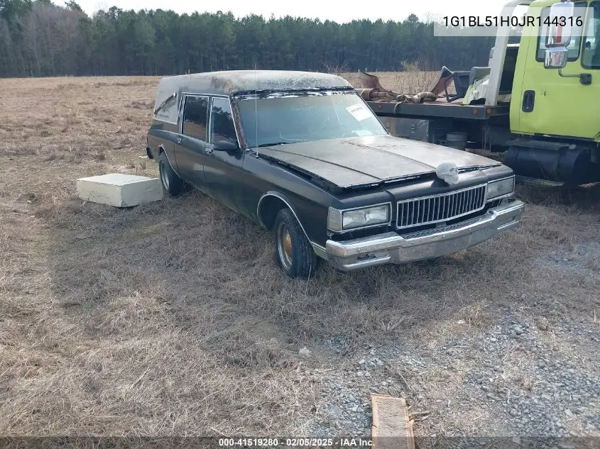 1988 Chevrolet Caprice VIN: 1G1BL51H0JR144316 Lot: 41519280