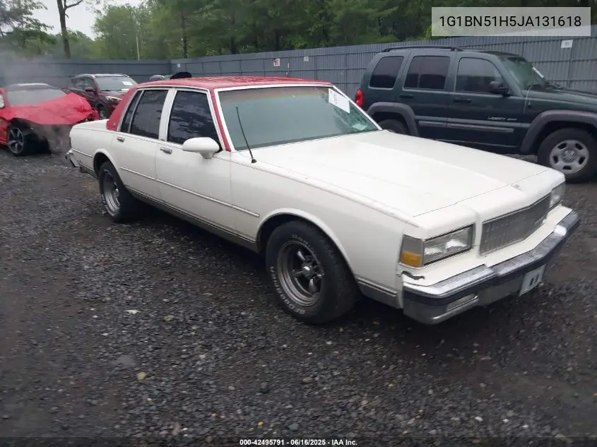 1988 Chevrolet Caprice Classic VIN: 1G1BN51H5JA131618 Lot: 42495791