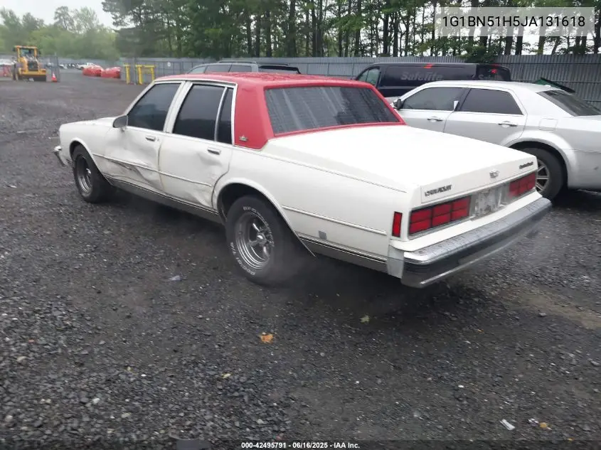 1988 Chevrolet Caprice Classic VIN: 1G1BN51H5JA131618 Lot: 42495791