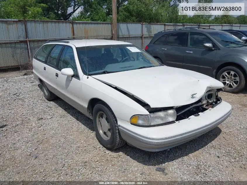 1991 Chevrolet Caprice VIN: 1G1BL83E5MW263800 Lot: 42615260