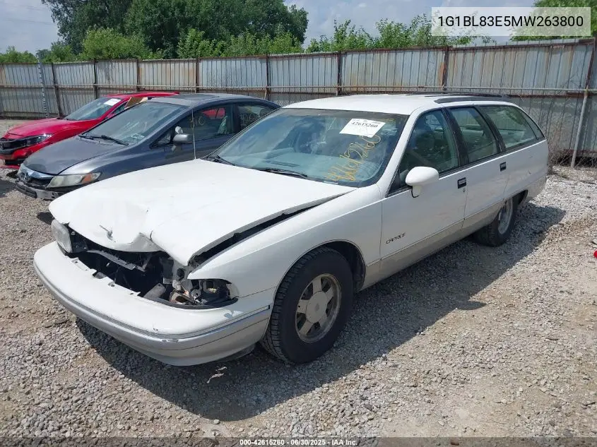 1991 Chevrolet Caprice VIN: 1G1BL83E5MW263800 Lot: 42615260