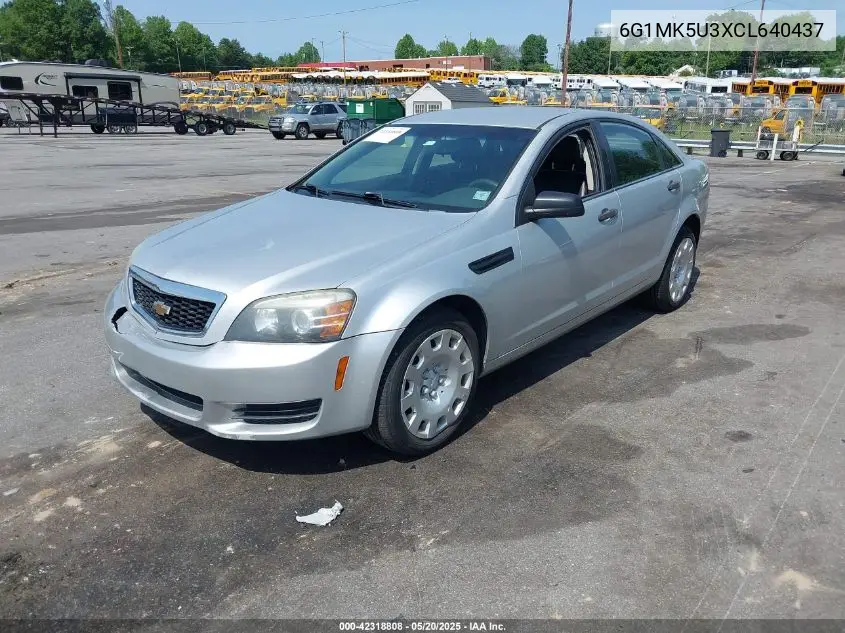 2012 Chevrolet Caprice Detective VIN: 6G1MK5U3XCL640437 Lot: 42318808