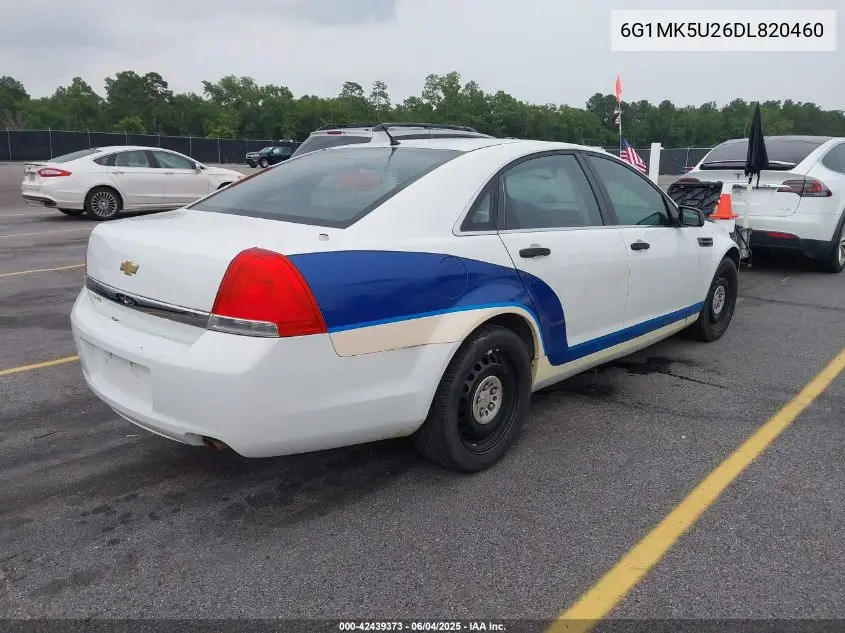 2013 Chevrolet Caprice Police VIN: 6G1MK5U26DL820460 Lot: 42439373