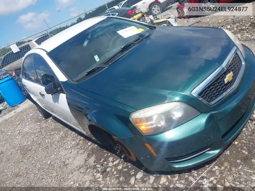2014 Chevrolet Caprice Police VIN: 6G3NS5U24EL924877 Lot: 42287015