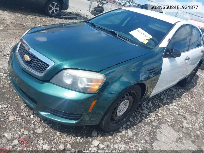 2014 Chevrolet Caprice Police VIN: 6G3NS5U24EL924877 Lot: 42287015
