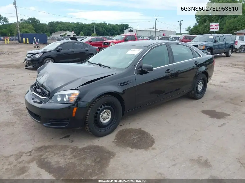 2014 Chevrolet Caprice Police VIN: 6G3NS5U27EL953810 Lot: 42604138