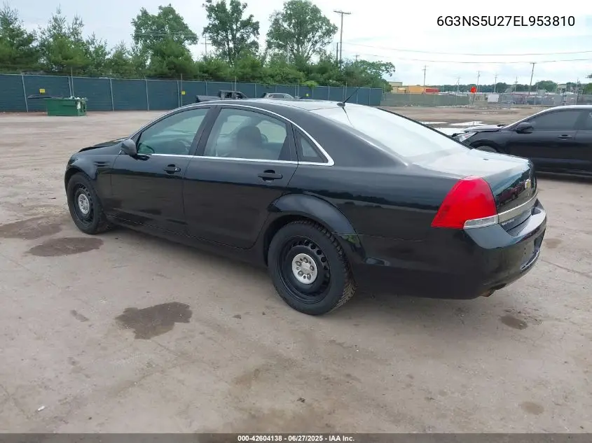 2014 Chevrolet Caprice Police VIN: 6G3NS5U27EL953810 Lot: 42604138