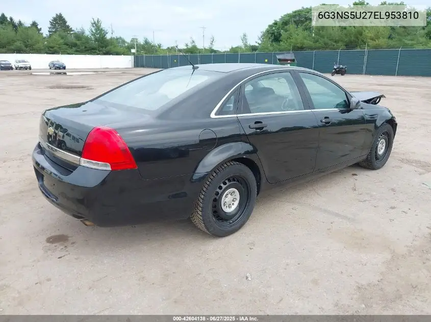 2014 Chevrolet Caprice Police VIN: 6G3NS5U27EL953810 Lot: 42604138