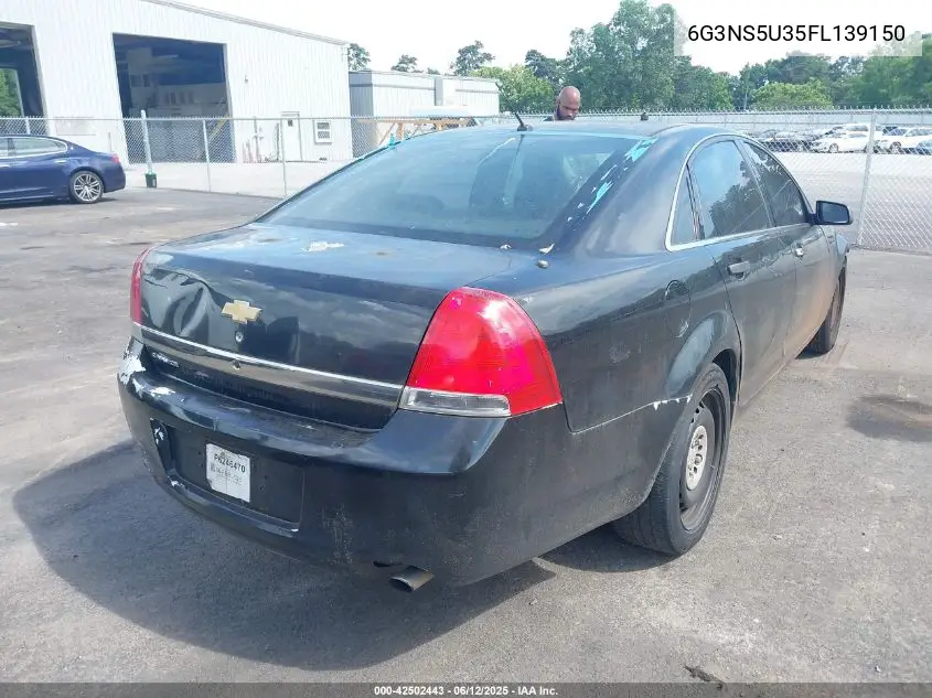 2015 Chevrolet Caprice Police VIN: 6G3NS5U35FL139150 Lot: 42502443