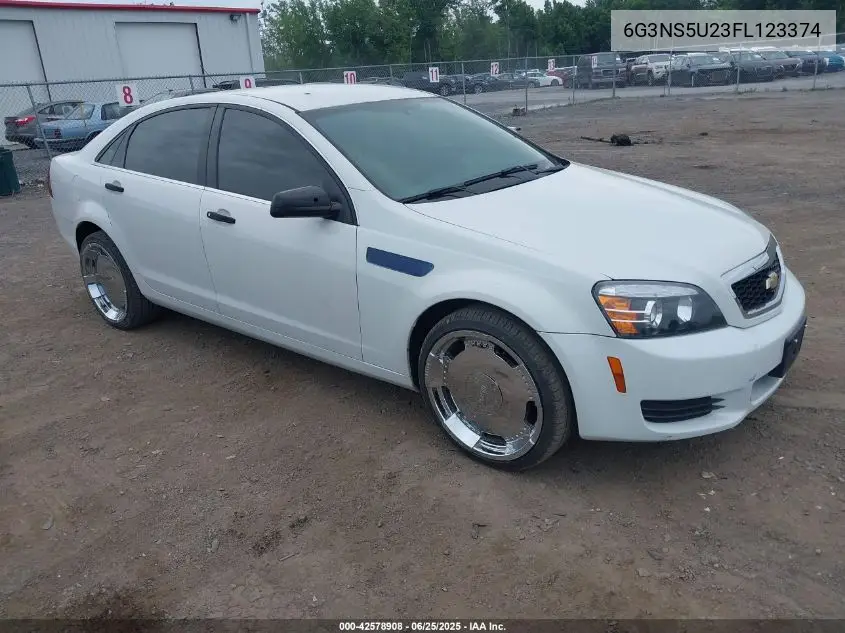2015 Chevrolet Caprice Police VIN: 6G3NS5U23FL123374 Lot: 42578908