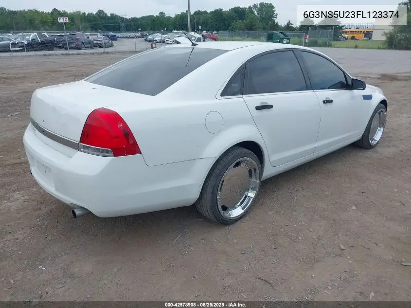 2015 Chevrolet Caprice Police VIN: 6G3NS5U23FL123374 Lot: 42578908