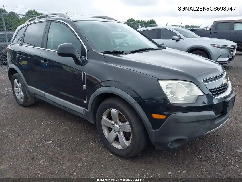 2012 Chevrolet Captiva 2Ls VIN: 3GNAL2EK5CS598947 Lot: 42681993
