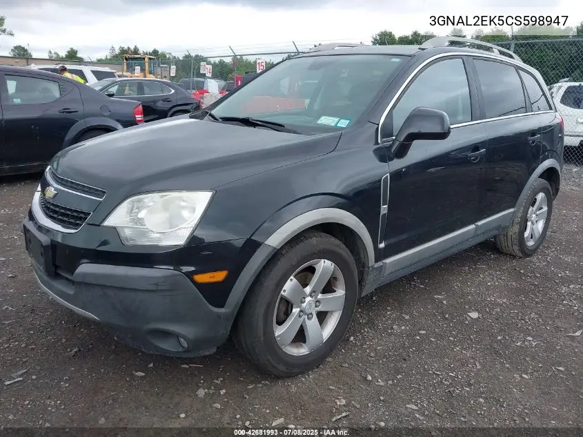 2012 Chevrolet Captiva 2Ls VIN: 3GNAL2EK5CS598947 Lot: 42681993