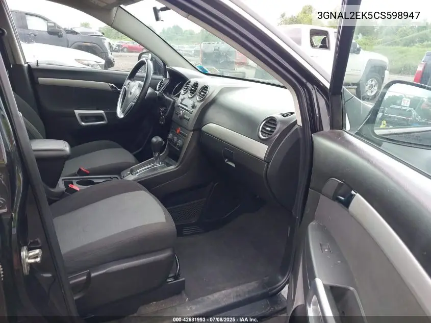 2012 Chevrolet Captiva 2Ls VIN: 3GNAL2EK5CS598947 Lot: 42681993