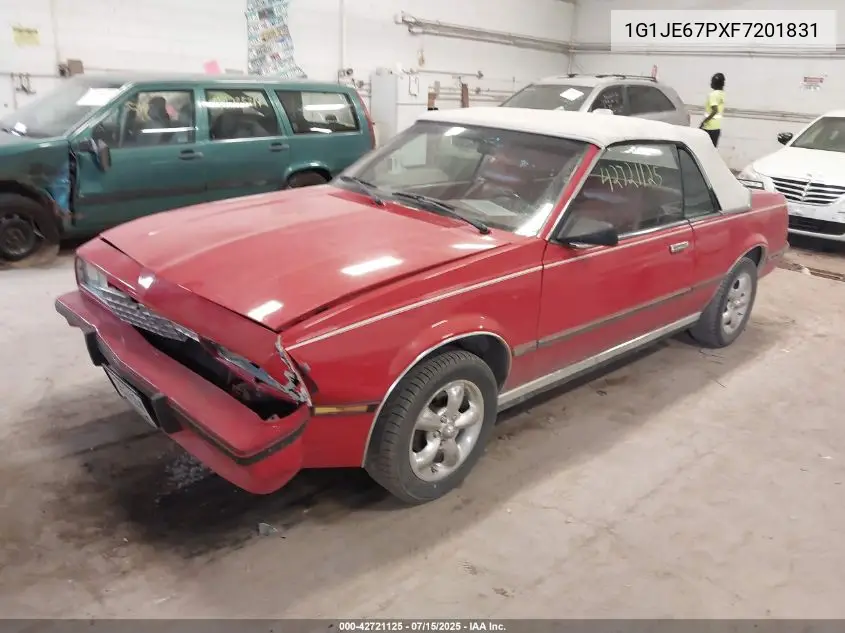 1985 Chevrolet Cavalier Type 10 VIN: 1G1JE67PXF7201831 Lot: 42721125