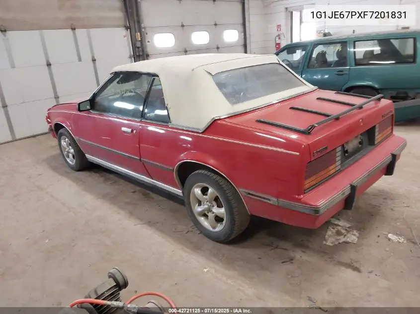 1985 Chevrolet Cavalier Type 10 VIN: 1G1JE67PXF7201831 Lot: 42721125