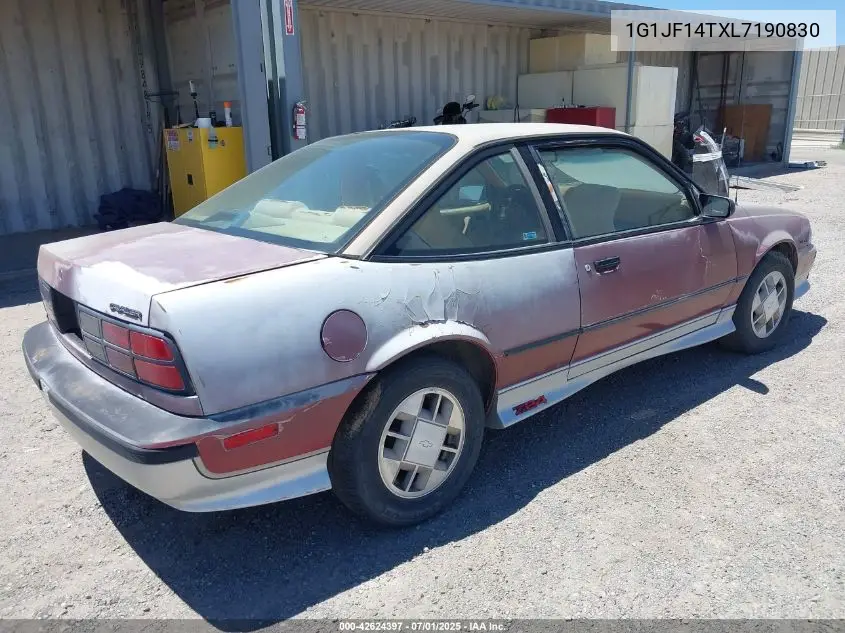 1990 Chevrolet Cavalier Z24 VIN: 1G1JF14TXL7190830 Lot: 42624397