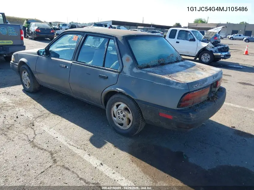1991 Chevrolet Cavalier Vl/Rs VIN: 1G1JC54G4MJ105486 Lot: 42150499