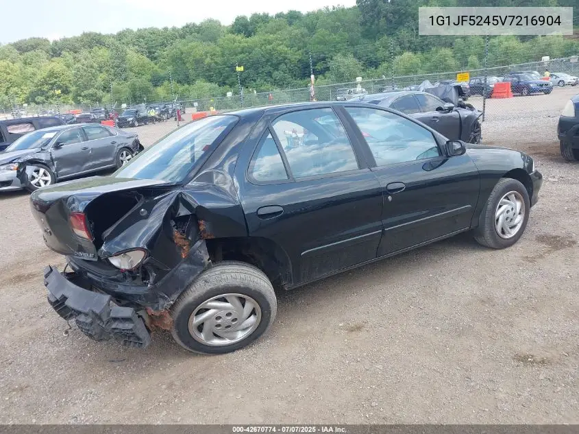 1997 Chevrolet Cavalier Ls VIN: 1G1JF5245V7216904 Lot: 42670774