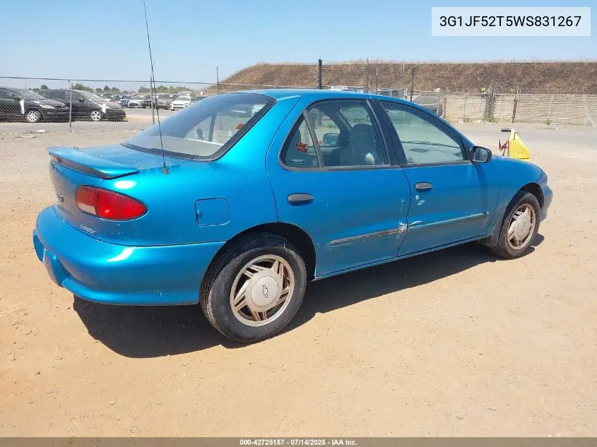 1998 Chevrolet Cavalier Ls VIN: 3G1JF52T5WS831267 Lot: 42725157