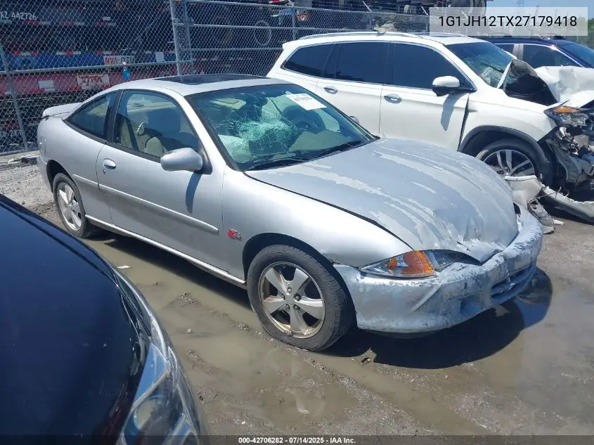 2002 Chevrolet Cavalier Z24 VIN: 1G1JH12TX27179418 Lot: 42706282